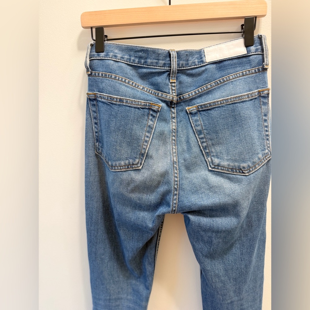 RE/DONE Originals Comfort Stretch High Rise Stove Pipe Jeans – Size 25 - Picture 5 of 6